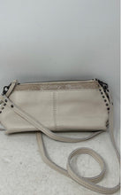 Load image into Gallery viewer, The Sak Womens Beige Leather Inner Pockets Adjustable Strap Crossbody Bag
