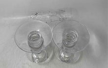 Load image into Gallery viewer, Clear Crystal Glossy Finish Home Decorative Candle Holder Set Of 2 Pcs

