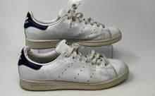 Load image into Gallery viewer, Adidas Mens Stan Smith M20325 White Navy Lace-Up Sneakers Shoes Size 7
