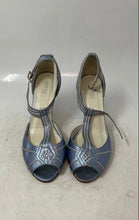 Load image into Gallery viewer, Anne Klein Womens Blue Peep Toe Heel T-Strap Sandals Size 7B
