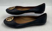 Load image into Gallery viewer, Authentic Tory Burch Womens Benton Black Leather Ballet Flats Size 8M Worn
