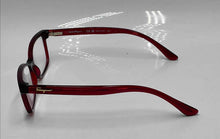 Load image into Gallery viewer, Authentic Salvatore Ferragamo Women's Burgundy Wine Glasses With Case
