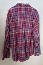 Load image into Gallery viewer, Tommy Bahama Mens Red Blue Plaid Long Sleeve Collared Button-Up Shirt Size XXL
