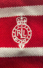 Load image into Gallery viewer, Lauren Ralph Lauren Womens Red Striped Cotton Golf Polo Shirt Size Large
