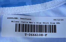 Load image into Gallery viewer, Milano Italia Mens Blue Geometric Short Sleeve Collared Polo Shirt Size 4XL
