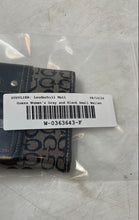 Load image into Gallery viewer, Guess Womens Gray And Black Signature Print ID Window Flap Bifold Wallet
