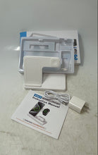 Load image into Gallery viewer, Getpals White 3-In-1 Wireless Charging Station For Watch iPhone AirPods Untested
