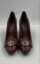 Load image into Gallery viewer, Authentic Tory Burch Womens Brown Slip-On Pump Heels Size 10.5M Damaged
