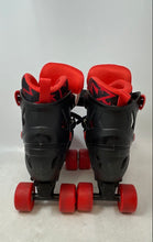 Load image into Gallery viewer, Roller Derby Boys Trac Star Black Red Adjustable Strap Roller Skates Size 3-6
