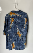 Load image into Gallery viewer, Pierre Cardin Mens Blue Multiple Floral Short Sleeve Button-Up Shirt Size Large

