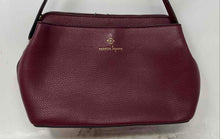 Load image into Gallery viewer, Nanette Lepore Womens Dark Red Leather Zipper Adjustable Strap Crossbody Bag
