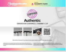 Load image into Gallery viewer, Authentic Swarovski Women's Rose Gold-Tone Earrings With Crystal Accents
