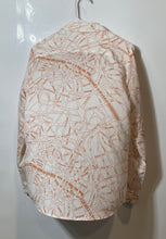Load image into Gallery viewer, Karl Lagerfeld Paris Womens Beige Map Print Long Sleeve Button-Up Shirt Size M
