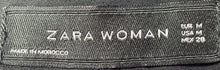 Load image into Gallery viewer, Zara Womens Multicolor Tweed Long Sleeve Open Front Blazer Size Medium
