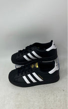 Load image into Gallery viewer, Adidas Boys Superstar Black White Lace-Up Low Top Sneakers Shoes Sz 13K W/ Tags
