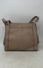 Load image into Gallery viewer, Calvin Klein Womens Nude Leather 3-Compartment Double Handle Shoulder Handbag
