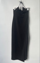Load image into Gallery viewer, Forever 21 Womens Black Sleeveless Halter Neck Side Slit Midi Dress Size S
