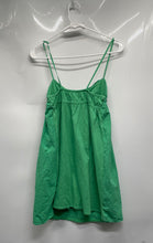 Load image into Gallery viewer, Zara Womens Green Collarless Sleeveless Pullover Short A-Line Dress Size Small
