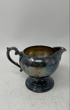 Load image into Gallery viewer, Vintage WM Rogers Silver-Tone Engraved Round Footed Scroll Handle Creamer
