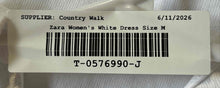 Load image into Gallery viewer, Zara Womens White Sleeveless Cutout Back Pullover Tank Dress Size Medium
