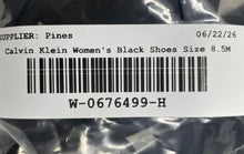Load image into Gallery viewer, Calvin Klein Womens Ginelly-R Black Leather Stiletto Ankle Strap Heels Size 8.5M
