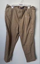 Load image into Gallery viewer, Gloria Vanderbilt Womens Brown Flat Front Straight Leg Chino Pants Size 20W
