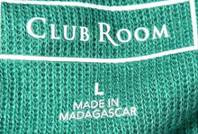 Load image into Gallery viewer, Club Room Mens Green Long Sleeve Quarter-Zip Pullover Sweater Size Large
