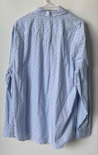 Load image into Gallery viewer, Gap Mens Blue Striped Long Sleeve Standard Fit Stretch Button-Up Shirt Size XL
