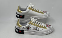 Load image into Gallery viewer, Zona Centro Womens White Round Toe Low Top Lace-Up Sneaker Shoes EUR 40
