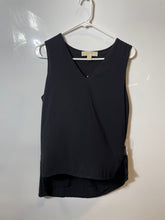 Load image into Gallery viewer, Michael Kors Womens Black Sleeveless V-Neck High-Low Hem Tank Top Size Large
