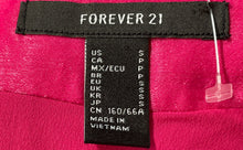 Load image into Gallery viewer, Forever 21 Womens Fuchsia Mid Rise Back Zip Short A-Line Skirt Size Small
