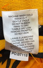 Load image into Gallery viewer, AK Athletic Knit Mens Black And Orange Long Sleeve Hockey Jersey Size Large

