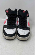 Load image into Gallery viewer, Nike Kids Court Borough Mid 2 White Black Pink Mid Top Sneaker Shoes Size 7Y
