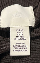 Load image into Gallery viewer, H&amp;M Womens Brown Long Sleeve Crew Neck Button Front Cardigan Sweater Size XS
