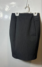 Load image into Gallery viewer, Express Womens Gray Slit Back Zip Casual Straight &amp; Pencil Skirt Size 0
