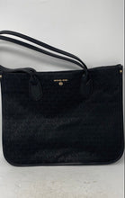 Load image into Gallery viewer, Michael Kors Womens Sheila Black Signature Print Double Handle Tote Bag With Tag
