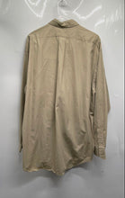 Load image into Gallery viewer, Ralph Lauren Mens Khaki Cotton Long Sleeve Collared Button-Up Shirt Size XL
