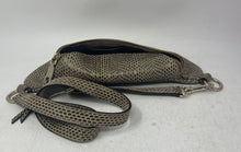 Load image into Gallery viewer, DKNY Womens Beige Snake Print Leather Solly Belt Adjustable Strap Fanny Pack Bag
