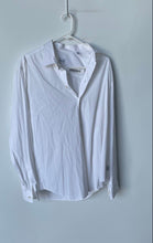 Load image into Gallery viewer, Armani Collezioni Mens White Long Sleeve Collared Button-Up Shirt Size L
