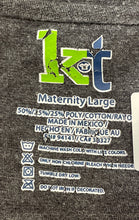 Load image into Gallery viewer, KT Womens Black Pumpkin Smuggler Short Sleeve Graphic Maternity T-Shirt Size L
