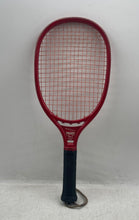 Load image into Gallery viewer, Vintage Leach Swinger Red Black Wrap Handle With Wrist Strap Racquetball Racket
