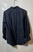 Load image into Gallery viewer, Armani Exchange Mens Blue Plaid Long Sleeve Collared Button-Up Shirt Size Small
