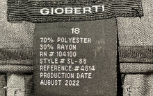 Load image into Gallery viewer, Gioberti Boys Gray Flat Front Straight Leg Dress Pants Size 18 With Tag
