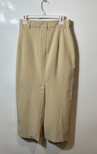 Load image into Gallery viewer, Maison d'Amélie Paris Womens Beige Stripe 2 Piece Vest And Skirt Set Size 4
