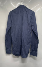 Load image into Gallery viewer, Lucky Brand Mens Blue Printed Stretch Long Sleeve Slim Fit Dress Shirt Size M
