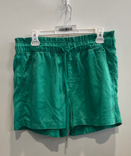 Load image into Gallery viewer, Loft Womens Green Slash Pockets Drawstring Waist Emory Mom Shorts Size Medium
