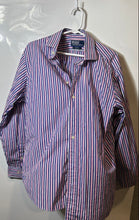 Load image into Gallery viewer, Polo Ralph Lauren Mens Multicolor Striped Long Sleeve Classic Fit Dress Shirt L

