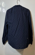 Load image into Gallery viewer, Banana Republic Mens Blue Geometric Print Cotton Long Sleeve Button-Up Shirt M

