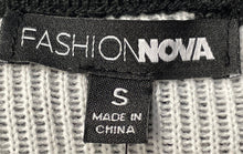 Load image into Gallery viewer, Fashion Nova Mens Black Long Sleeve Crew Neck Pullover Sweater Size S With Tag
