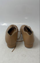 Load image into Gallery viewer, Capezio Womens Tele Tone Brown Faux Leather Round Toe Lace-Up Tap Shoes Size 8M
